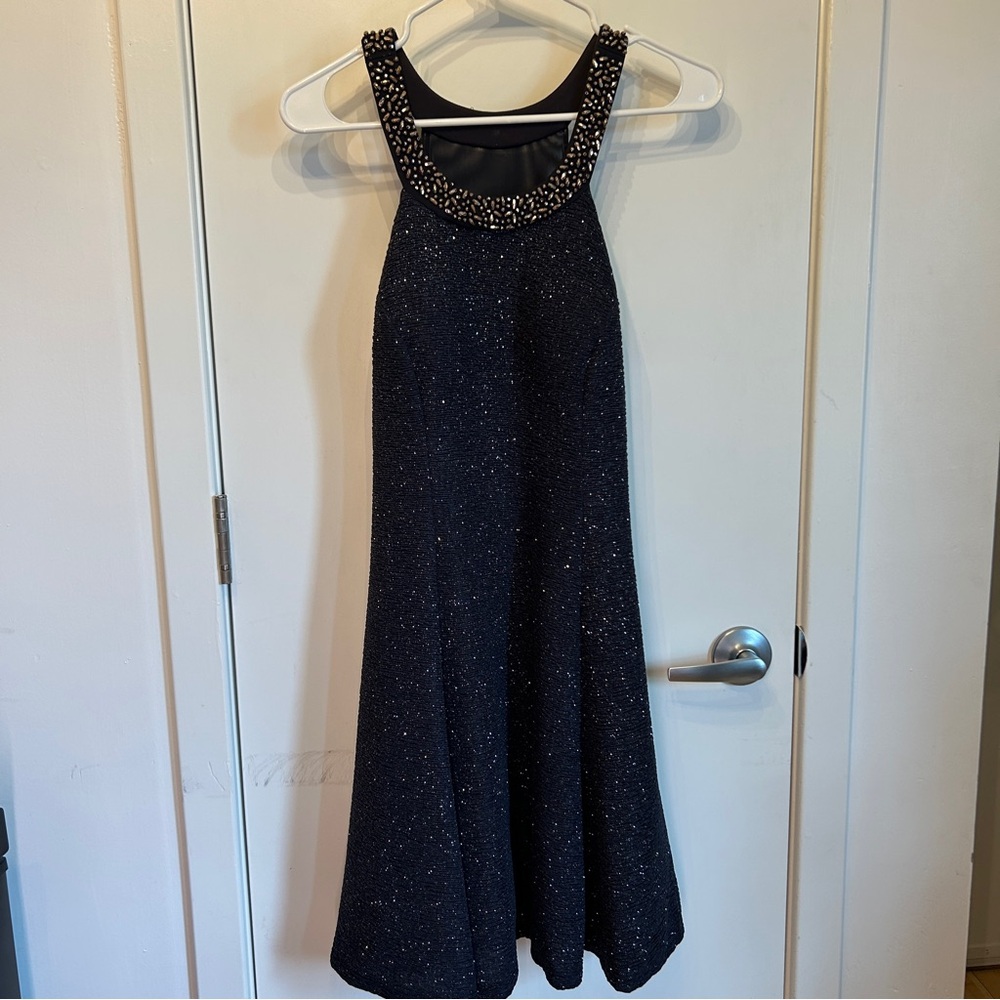 Betsy & Adam Midnight Blue Cocktail Dress - Size 6 NWT
